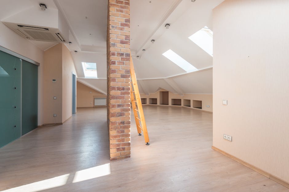 Professional installing attic insulation